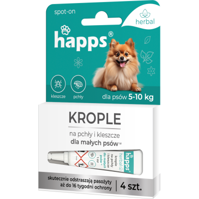 HAPPS Herbal Krople dla małych psów 5-10 kg